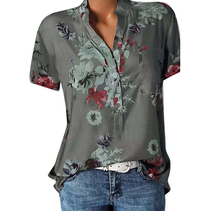 Elegant printed cotton shirt