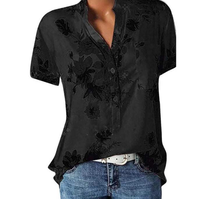 Elegant printed cotton shirt
