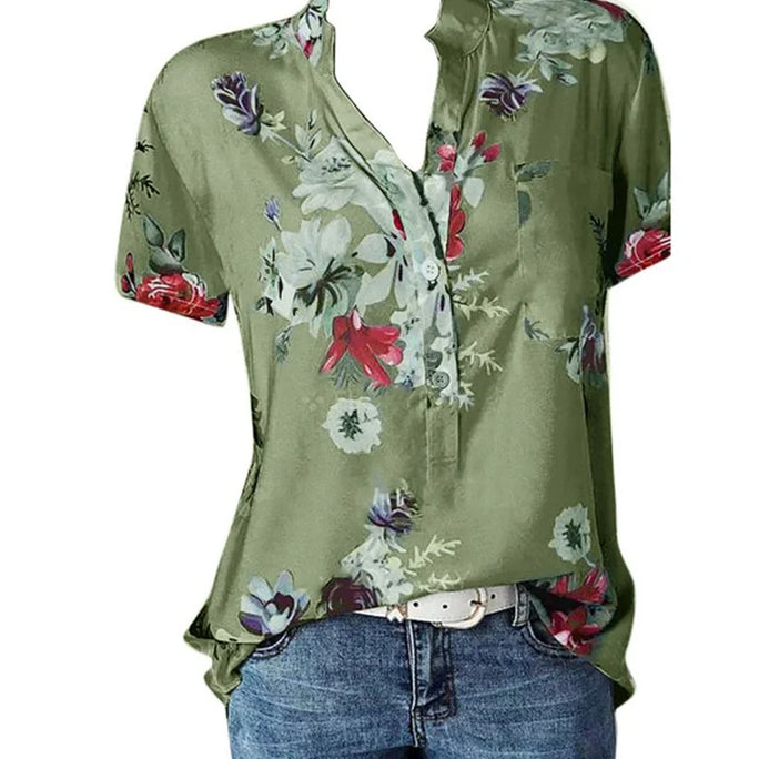 Elegant printed cotton shirt