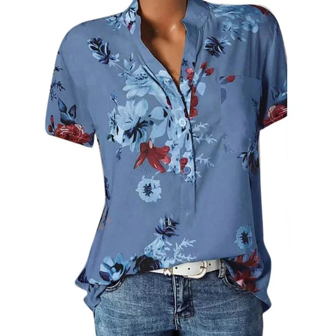 Elegant printed cotton shirt