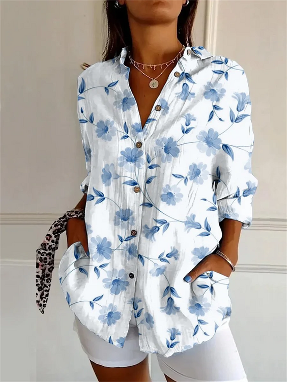 Elegant Printed Blouse