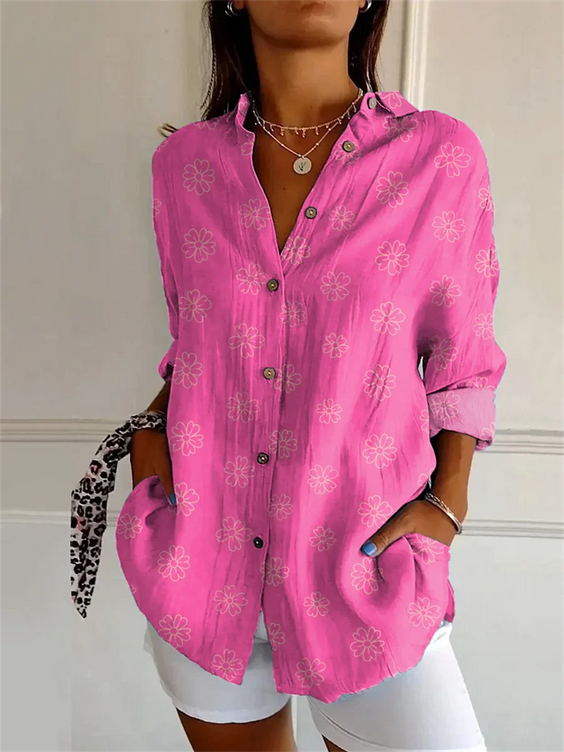 Elegant Printed Blouse