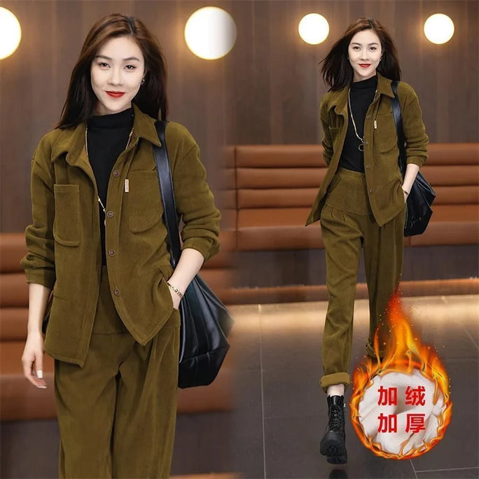 Corduroy Two-Piece Set
