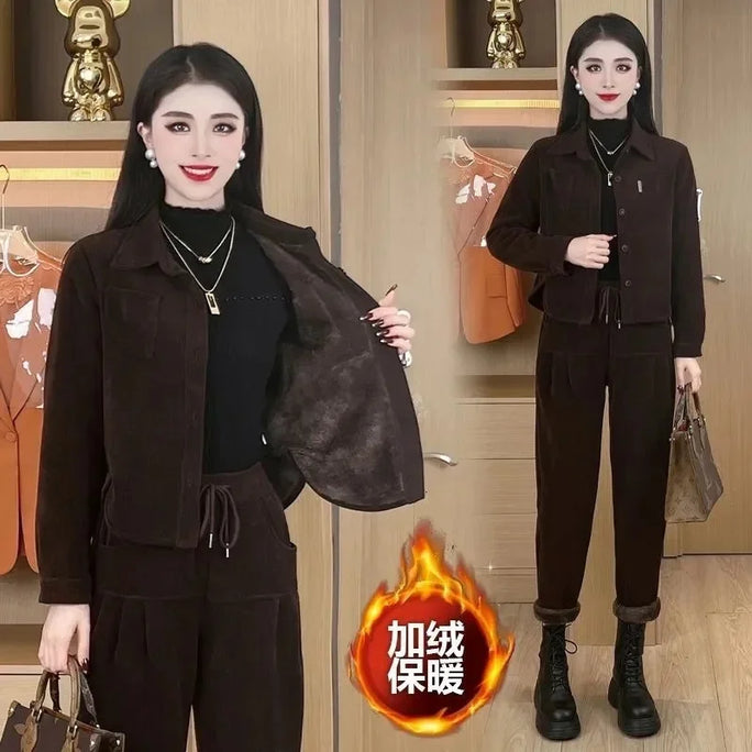 Corduroy Two-Piece Set