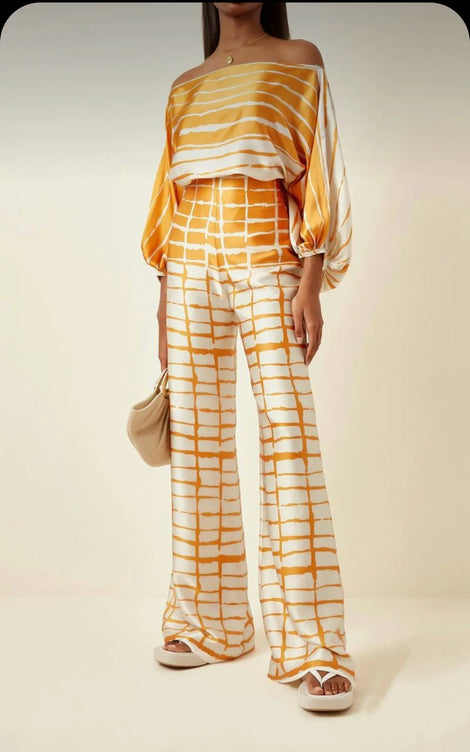 Floral Chiffon Two-Piece Set