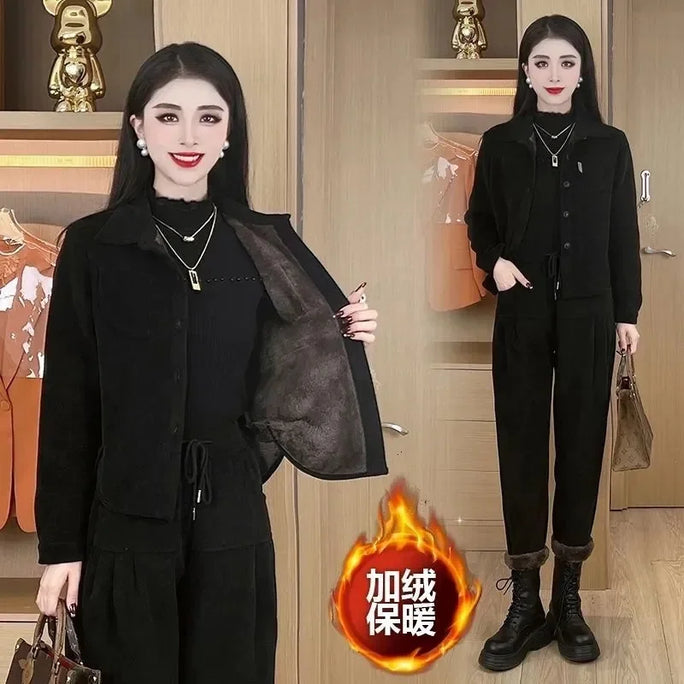 Corduroy Two-Piece Set