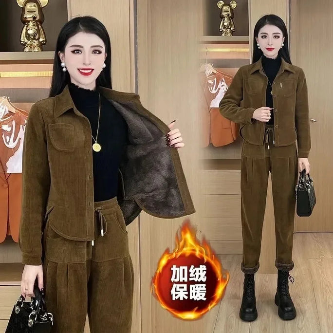 Corduroy Two-Piece Set