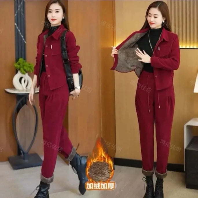Corduroy Two-Piece Set