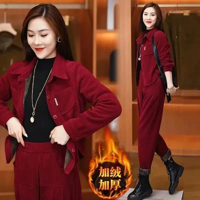 Corduroy Two-Piece Set